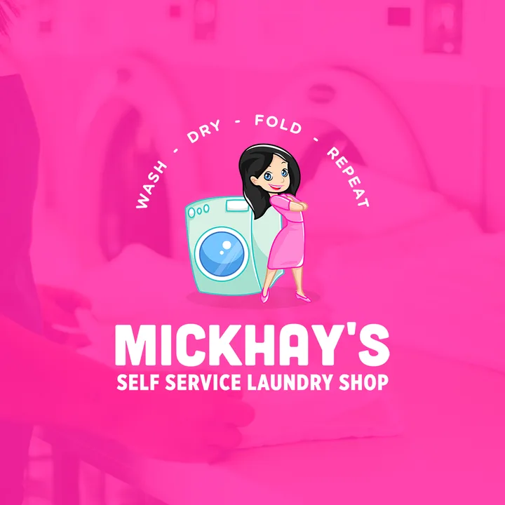 Mickhay's, laundry shop branding