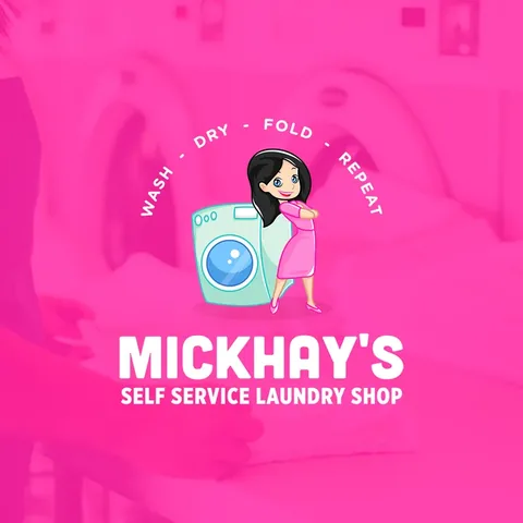 Mickhay's, laundry shop branding
